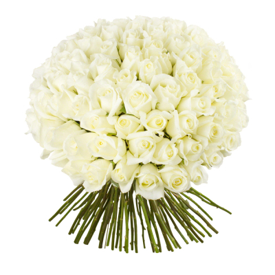 Роскошный букет из 101 белой розы – воплощение бесконечной любви Ижевск Удмуртская Республика