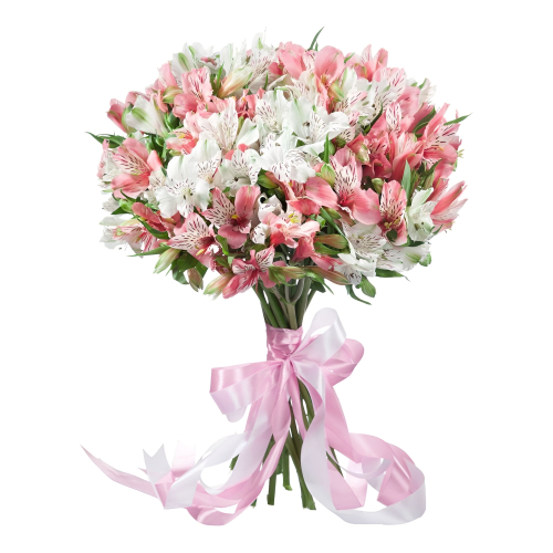 «Воздушная нежность»  букет из розовых альстромерий Ижевск Удмуртская Республика