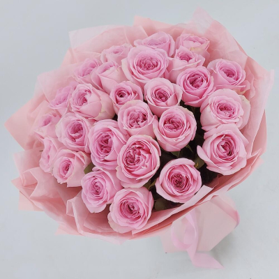 Букет из нежно-розовых роз – элегантность в каждом лепестке Ижевск Удмуртская Республика