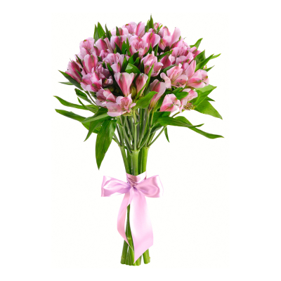 Букет «Хорошее настроение» из розовых альстромерий – солнечный подарок Ижевск Удмуртская Республика